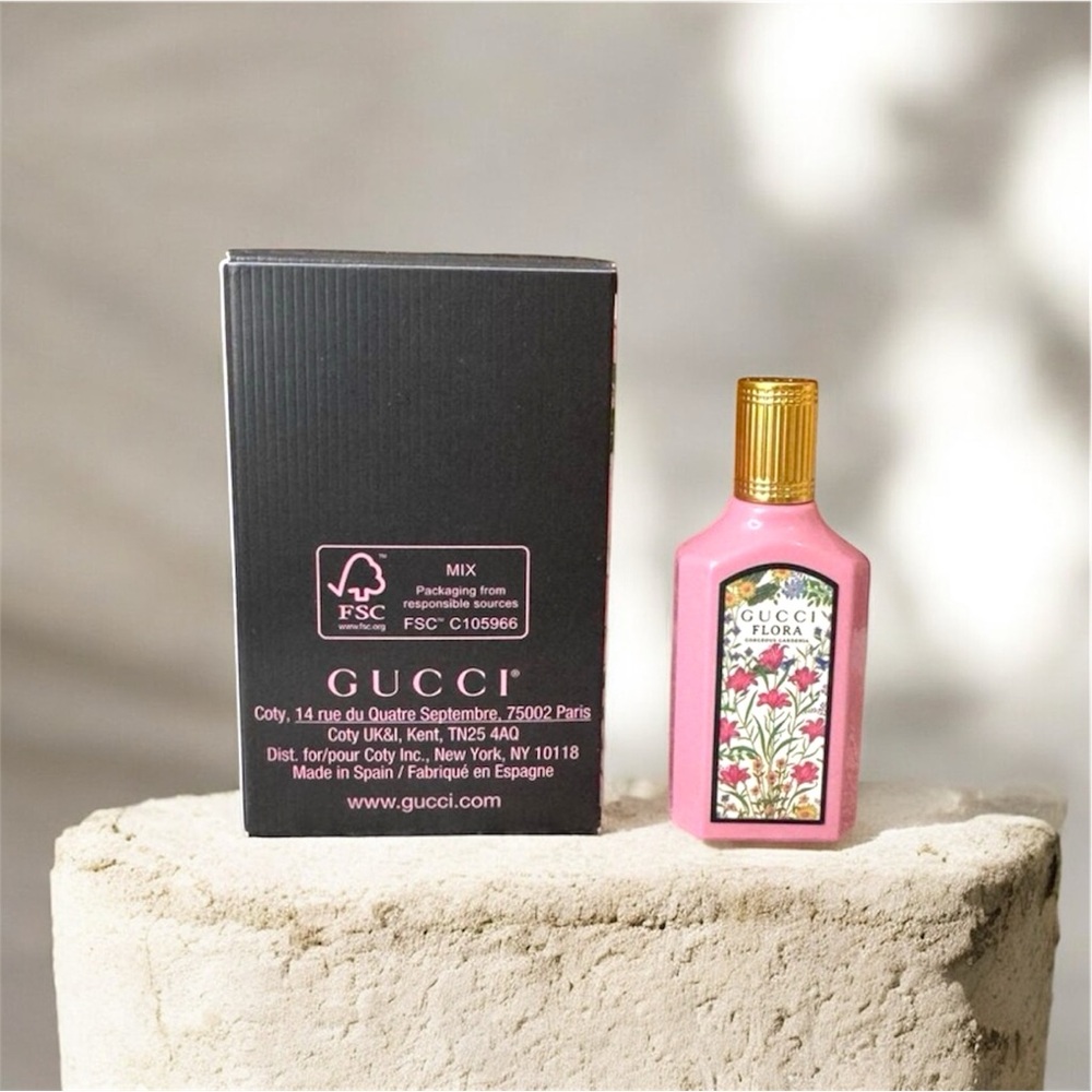 NIB! Gucci Flora Gorgeous Gardenia-E.D.P. -5ML/.16FL OZ MINI - Picture 3 of 5